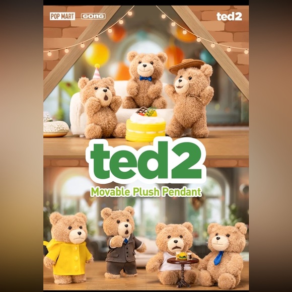 Pop Mart Ted 2 Neck Tie Ted 😍 - Picture 3 of 5